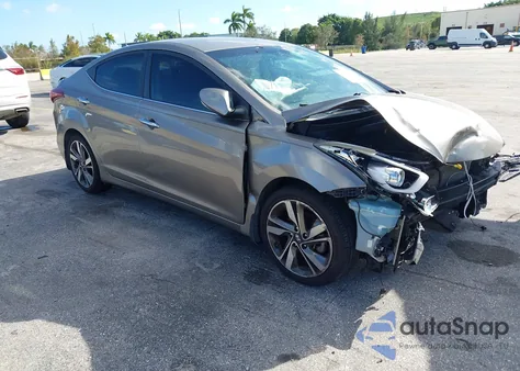 2015 Hyundai Elantra Limited from USA, damaged, VIN 5NPDH4AE8FH557410